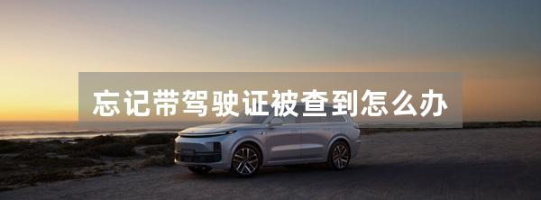 忘记带驾驶证被查到怎么办