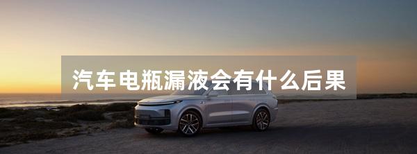 汽车电瓶漏液会有什么后果