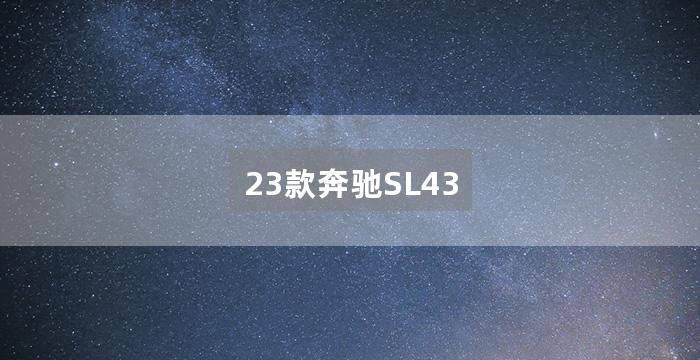 23款奔驰SL43