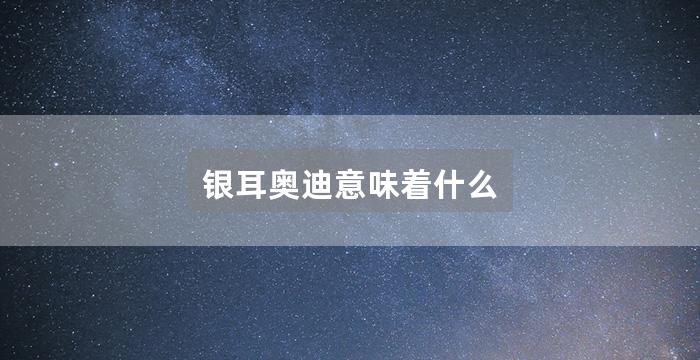 银耳奥迪意味着什么