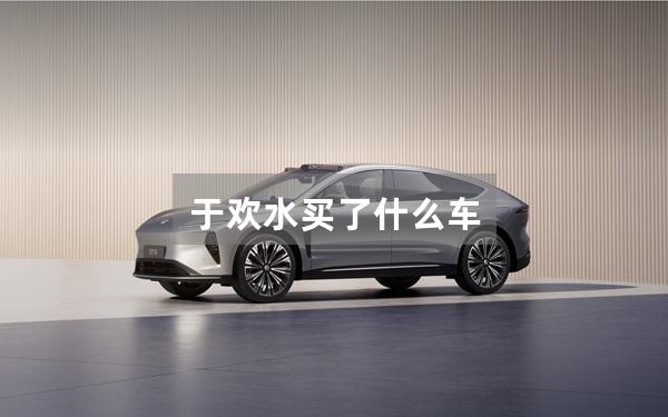 于欢水买了什么车